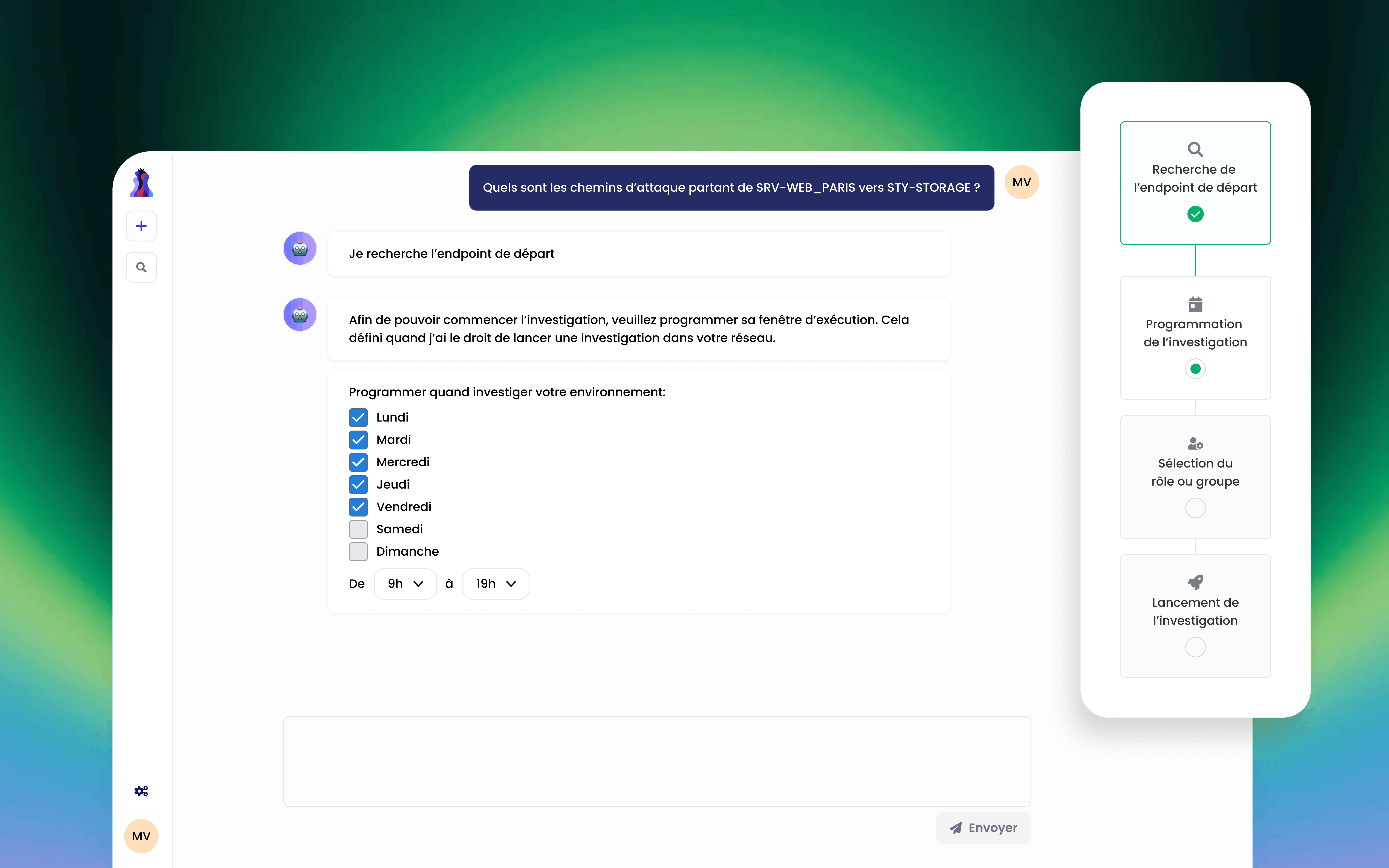 Design UI/UX de l'onboarding IA du SaaS Backranks